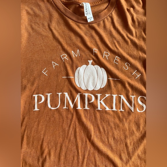 Bella canvas Fall/Pumpkins graphic tee. Women’s size medium. - Picture 2 of 3